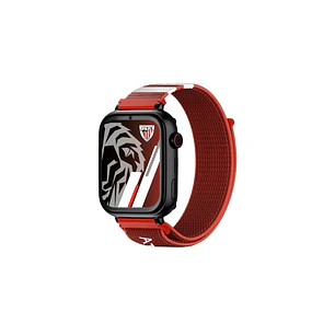 Savefamily Reloj Inteligente Smartwatch Infantil Savewatch Plus Edicion Athletic Club con GPS y Llamada - Correa Tela Roja
