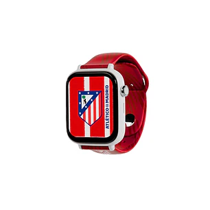 Savefamily Reloj Inteligente Smartwatch Infantil Savewatch Plus Edicion Atletico de Madrid con GPS y Llamada - Correa Silicona Roja