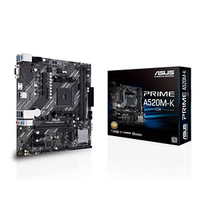 Asus Prime A520M-K Placa Base AMD AM4 2x DDR4 - HDMI, M.2, PCIe, 4x Sata III, USB 2.0, 3.2, RJ-45, VGA, Factor MicroATX