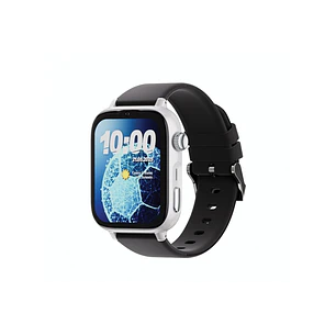 Savefamily Reloj Inteligente Smartwatch Infantil SaveWatch Plus 2 - Pantalla Amoled - Carcasa Blanca - Correa Silicona Negra