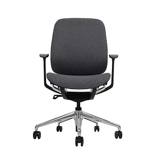 Cromad Zenith Collection Silla de Oficina - Piston de Gas de Grado 4 - Respaldo Ergonomico - Reposabrazos Ajustables - Color Negro