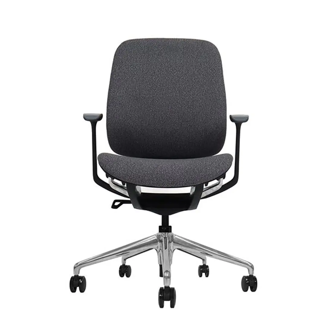 Cromad Zenith Collection Silla de Oficina - Piston de Gas de Grado 4 - Respaldo Ergonomico - Reposabrazos Ajustables - Color Negro 1