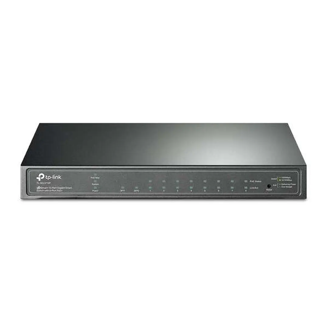 TP-Link JetStream Smart Switch - 8 Puertos Gigabit PoE con 2 Ranuras SFP 1