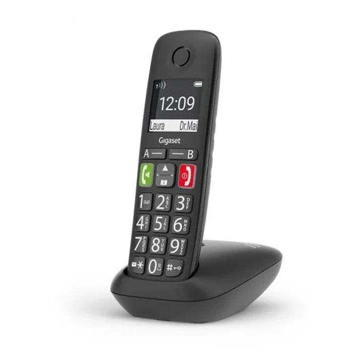 Gigaset E290 Telefono Inalambrico Dect - Pantalla Grande en B/N - Teclas con Numeros Grandes - Volumen con Funcion Amplificador - Gran Autonomia 1