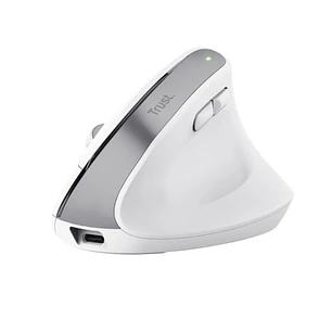 Trust Ergo BayoII+ Teclado Inalambrico - Sensor Optico Ajustable Entre 800 y 2400 DPI - 6 Botones - Notificaciones LED - Multidispositivo - Color Blan
