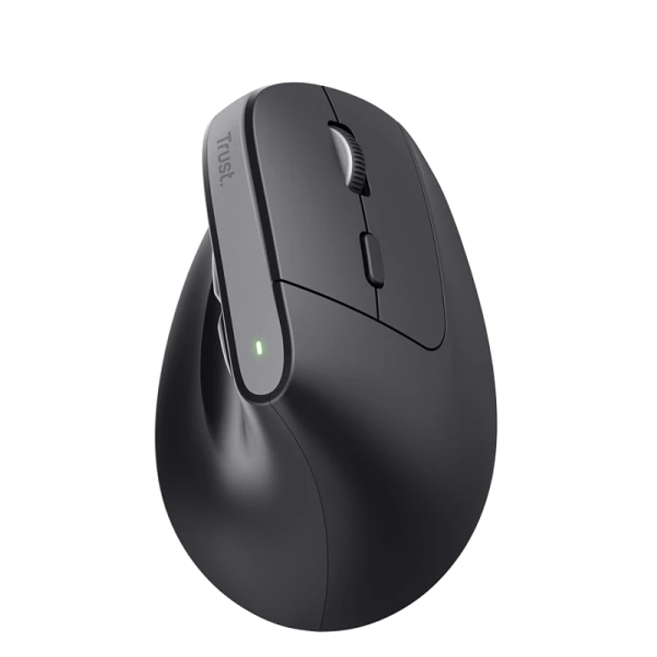 Trust Bayo+ Raton Ergonomico Inalambrico Recargable - 2400dpi - 6 Botones - Color Negro 1