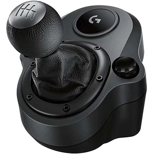 Logitech Driving Force Shifter Palanca de Cambios Compatible con PS4, Xbox One y PC - 6 Velocidades y Marcha Atras - Acero y Cuero - Montaje en Soport