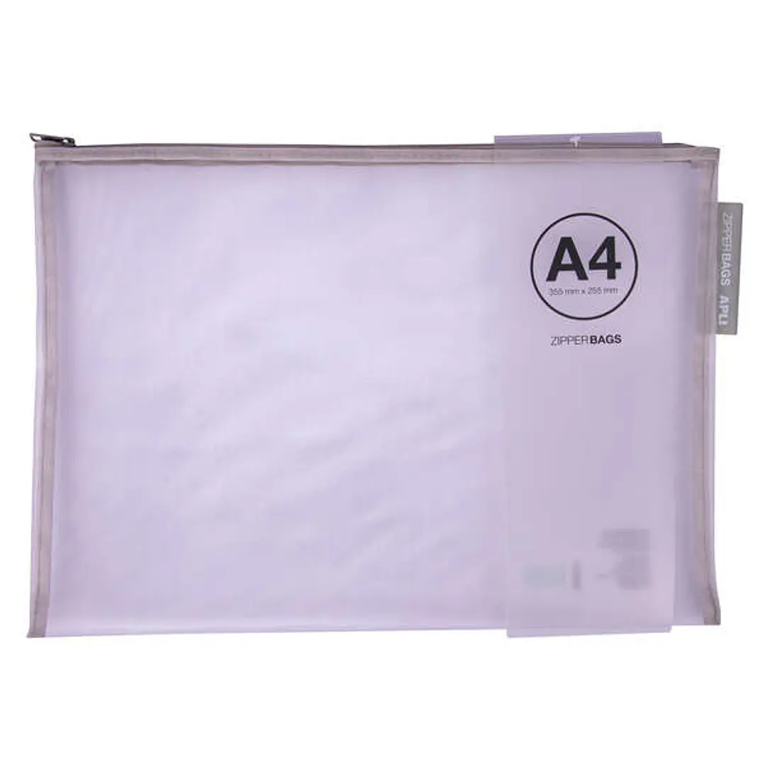 Apli Sobres Porta-Todo Nylon Transpirable A4 - Tacto Agradable, Portatiles, Resistentes y Duraderos - Ideal para Documentos, Equipos Electronicos y Vi 1