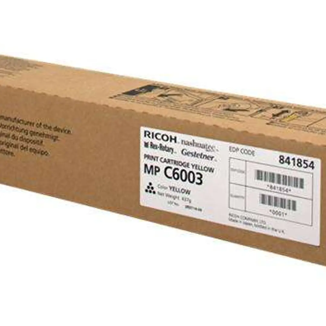 Ricoh Aficio MP-C4503/MP-C5503/MP-C6003 Amarillo Cartucho de Toner Original - 841854 1
