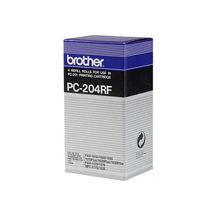 Brother PC204RF Pack de 4 Rollos de Transferencia Termica Originales
