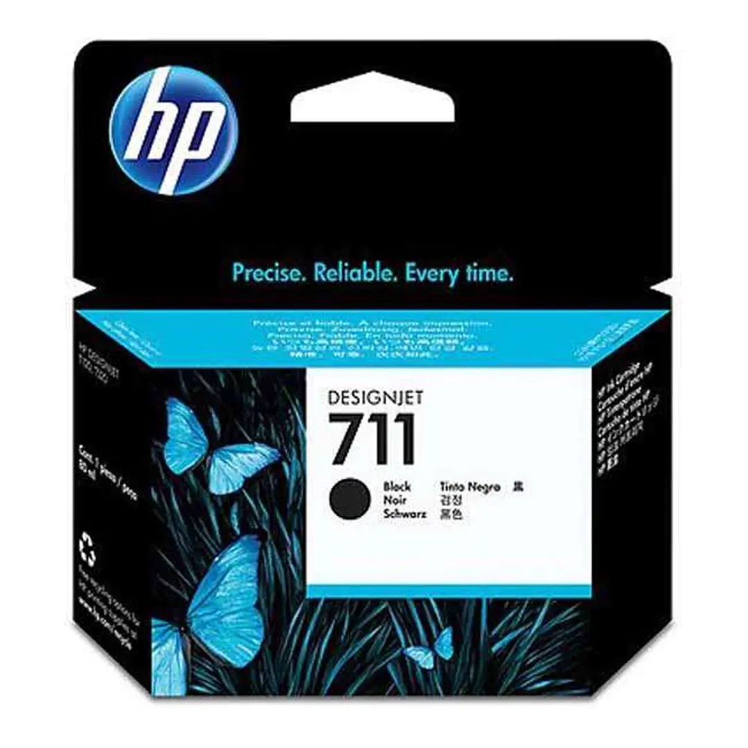 HP 711XL Negro Cartucho de Tinta Original - CZ133A 1