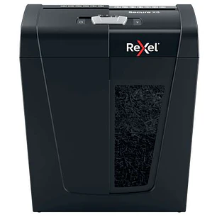 Rexel Secure X8 Destructora de Papel Manual Corte en Particulas P-4 - Destruye hasta 8 Hojas a la Vez - Capacidad de la Papelera 14L - Color Negro