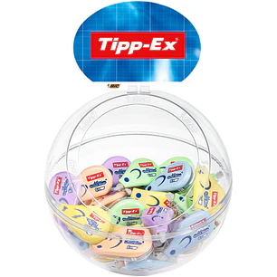 Tipp-Ex Mini Pocket Mouse Pastel Expositor con 40 Cintas Correctoras 5mm x 6m - Resistente - Escritura Instantanea