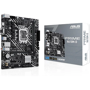 Asus Prime H610M-D Placa Base Intel1700 2x DDR5 - HDMI, M.2, PCIe3.0, 4x Sata III, USB 3.2, MicroATX