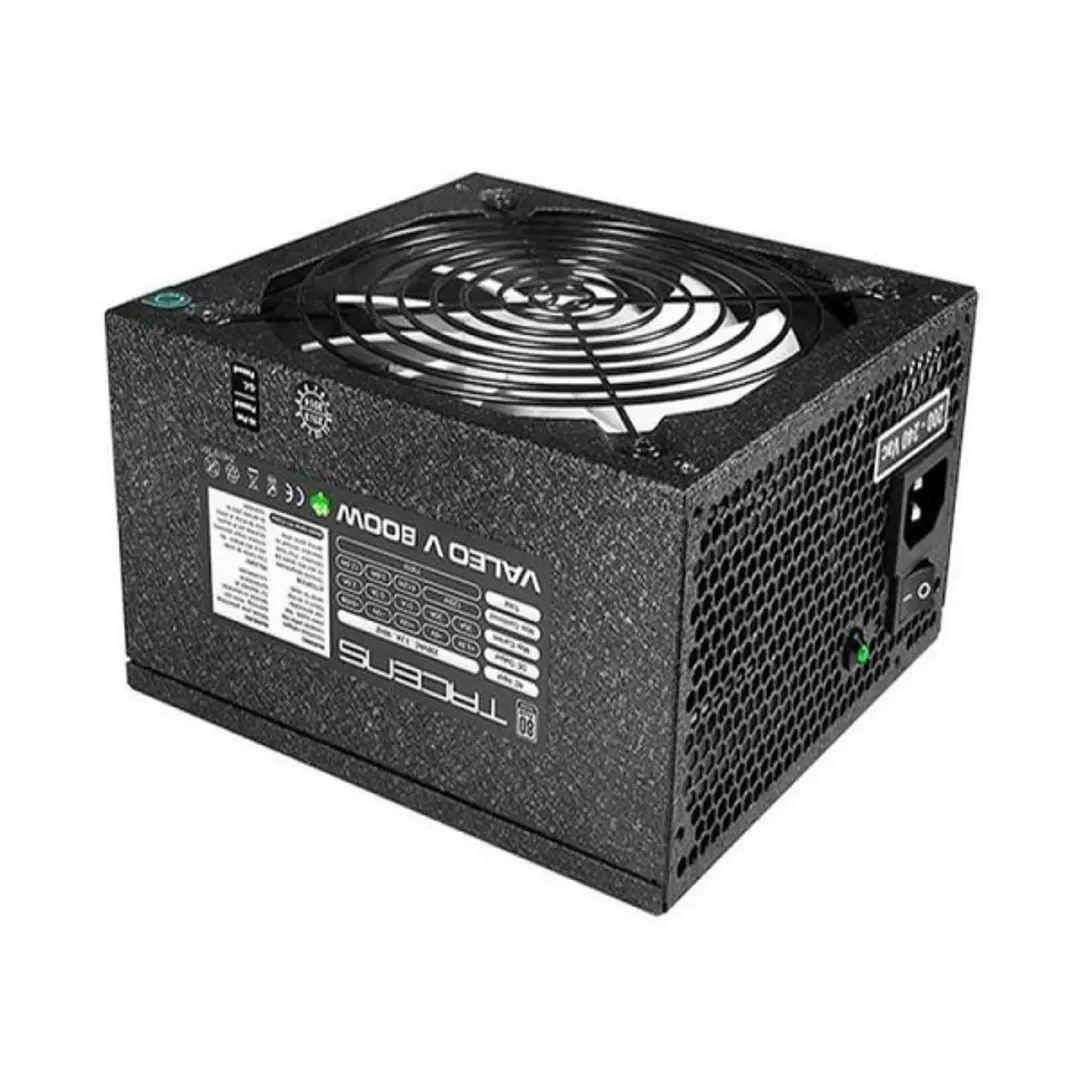 Tacens Valeo V 800M Fuente de Alimentacion 800W ATX - PFC Activo - Ventilador 140mm de 12dB - 80 Plus Silver - Cableado Modular - 158x150x86mm - Color 1