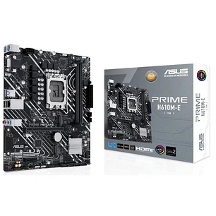 Asus Prime H610M-E-CSM Placa Base Intel1700 2x DDR5 - HDMI, VGA, M.2, PCIe4.0, 4x Sata III, RJ-45, USB 2.0, 3.2, DisplayPort, MicroATX
