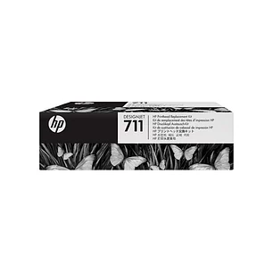 HP 711 Cabezal de Impresion Original + Pack de 4 Cartuchos de Tinta - C1Q10A
