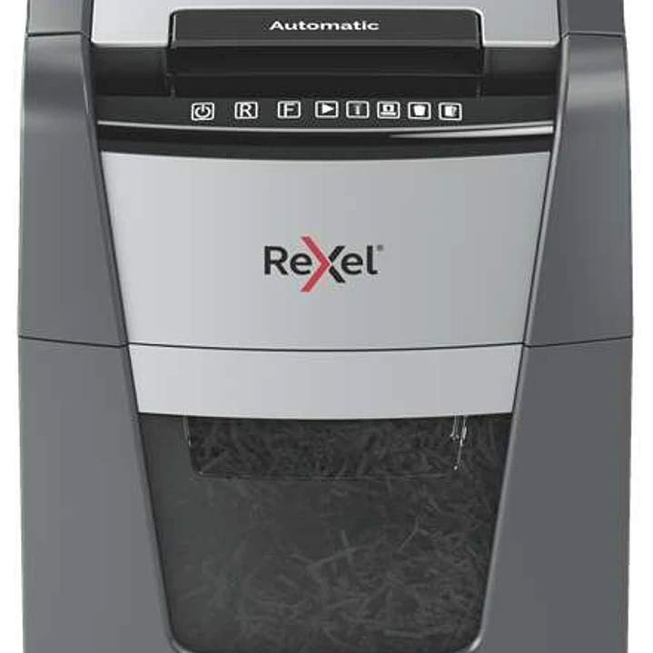 Rexel Optimum AutoFeed 90X Destructora Automatica de Corte en Particulas P-4 - Autoalimentacion 90 Hojas, Manual 8 Hojas - Anti Atasco - Capacidad de  1