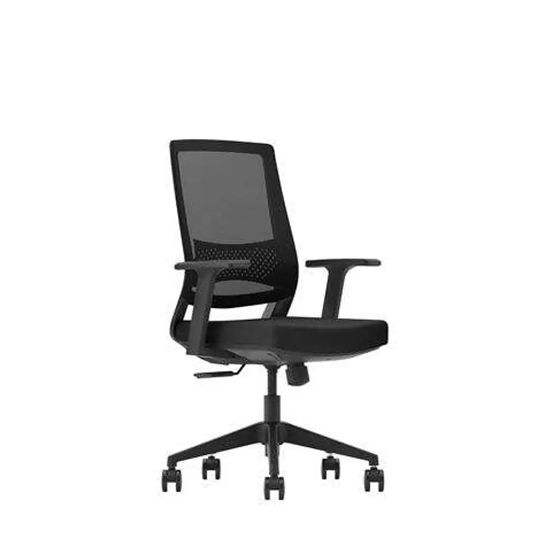 Cromad Gama Senior SE2000 Silla de Oficina - Piston de Gas de Grado 4 - Soporte Lumbar - Respaldo de Malla - Reposabrazos Fijos 1