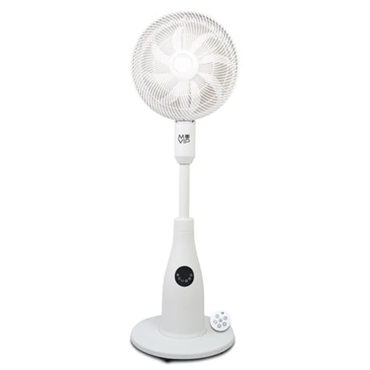 Muvip Ventilador de Pie 80W 8 Aspas - 7 Velocidades - Nebulizador - Funcion de Oscilacion - Luz LED - Color Blanco 1