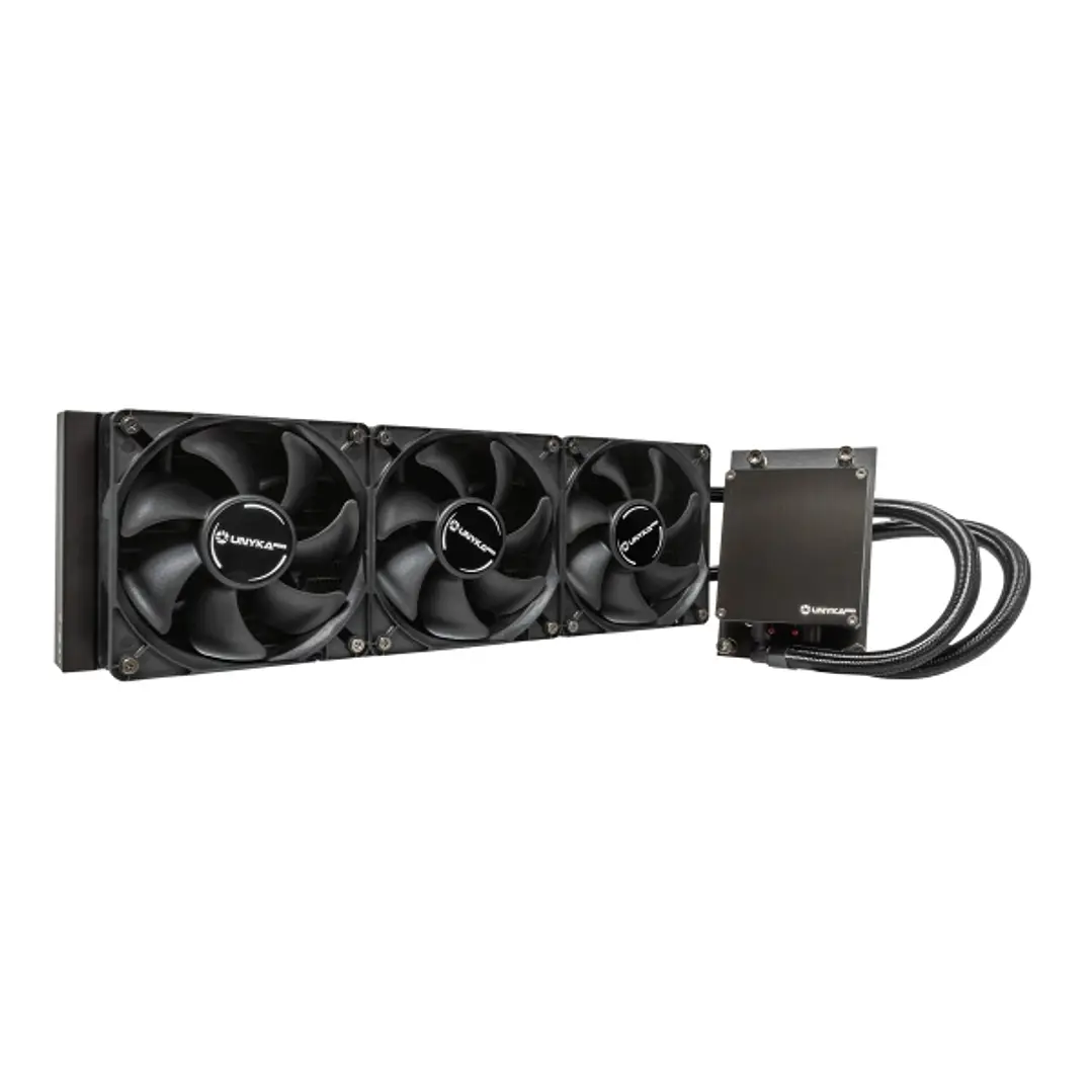 Unykach Aquasphere PRO 360 TRX4 Kit de Refrigeracion Liquida - 3 Ventiladores de 120mm y 2000RPM - Diseñada Para Procesadores TR4 de Alta Potencia con 1