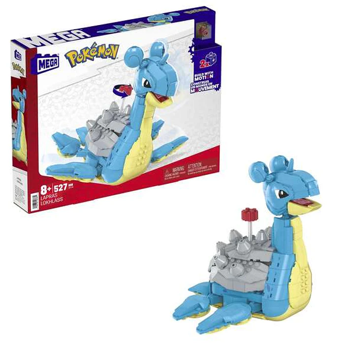 Mattel Mega Construx Wonder Builders Pokemon Lapras - Figura de Construccion - Tamaño 20cm aprox. - 527 Piezas 1