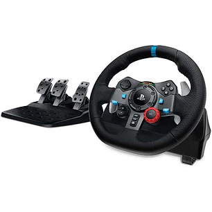Logitech G29 Driving Force Juego de Volante y Pedales Compatible con PS3, PS4, PS5 y PC - Giro 900º - Efecto Force Feedback - Freno No Lineal - Volant