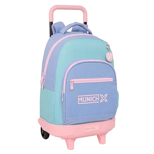 Safta Munich Mellow Mochila con Carro - Extraible - Bolsillo Frontal - Portabotellas - Tirador Doble - Hombreras Acolchadas - Tarjeta ID - 330x220x450
