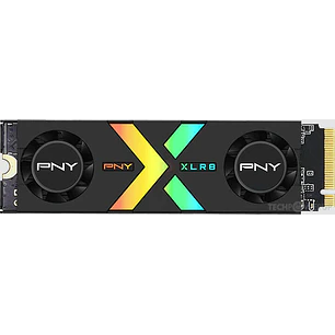 PNY CS3150 Disco Duro Solido SSD M2 1TB NVMe PCIe Gen5 x4 con Disipador Termico -  Iluminacion RGB - Color Negro