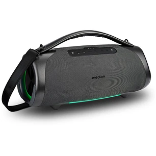 Medion Life P61768 XL Altavoz 50W + 50W RMS - Bluetooth 5.3 - Modo Broadcast - Resistente al Agua - Hasta 30 Horas de Autonomia - Iluminacion RGB - Co