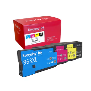 Xerox Everyday HP 963XL Pack de 4 Cartuchos de Tinta Remanufacturados - Reemplaza 3JA30AE/3JA27AE/3JA28AE/3JA29AE/3JA26AE/3JA23AE/3JA24AE/3JA25AE (Chi
