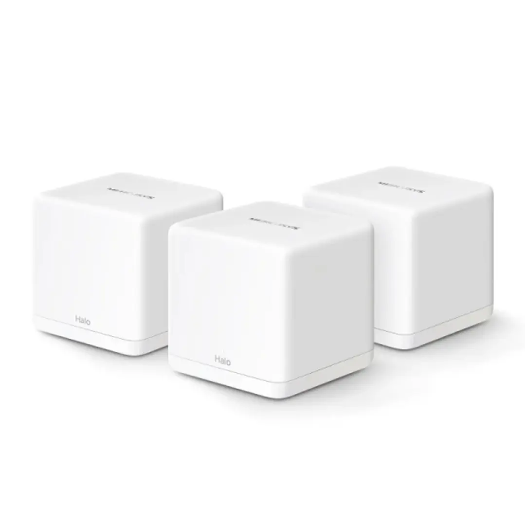 Mercusys Halo H60X Sistema Wi-Fi 6 Mesh AX1500 Doble Banda - 3 Unidades Halo - Cobertura hasta 550 m² - Color Blanco 1