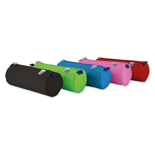 Oxford Kangoo Kids Estuche Redondo Grande - Poliester Resistente - Colores Surtidos