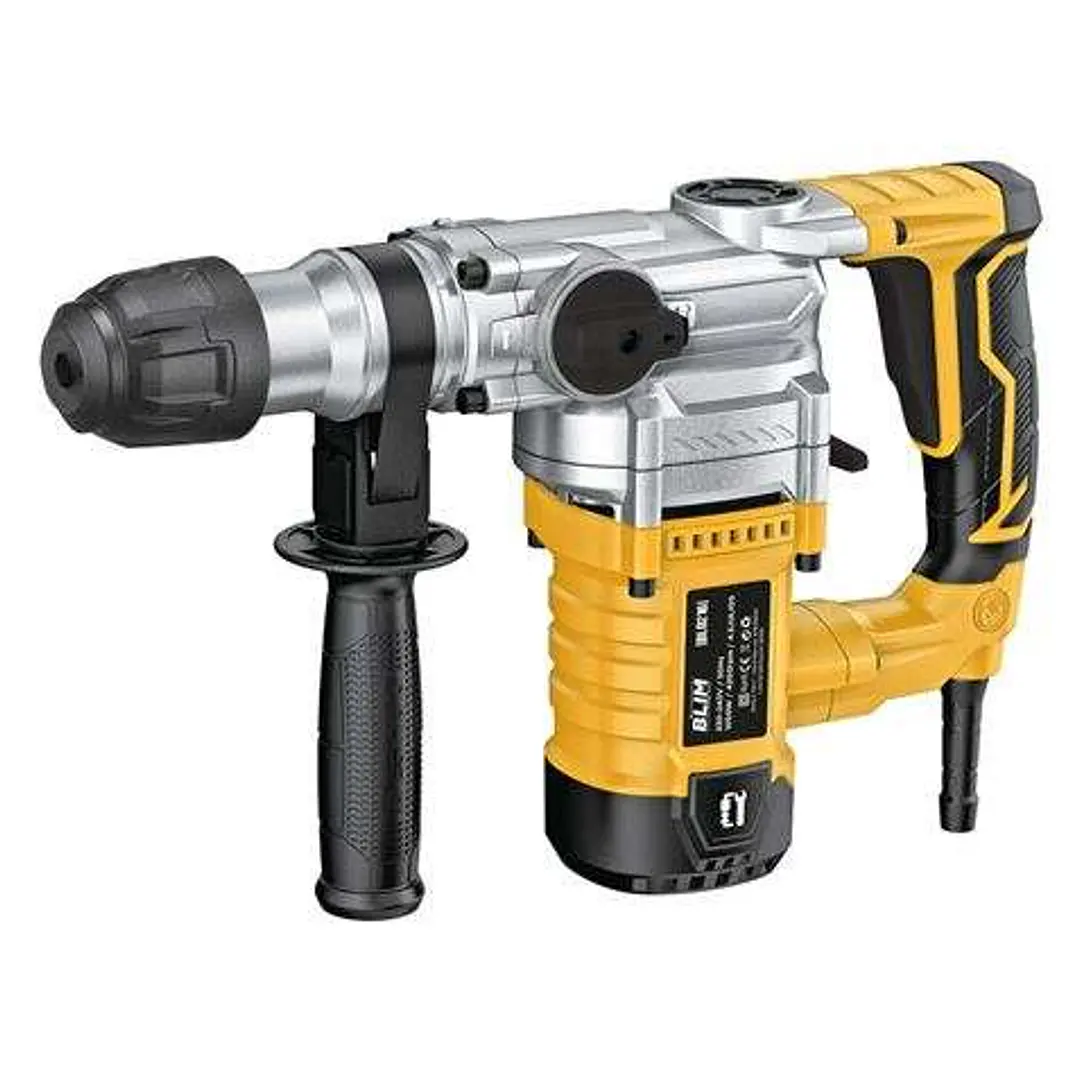Blim Martillo SDS-Plus 1050W 1050rpm - 4 Funciones - Potencia de Impacto 4.5J - 4.200 Impactos por Minuto - Incluye Brocas y Cinceles 1