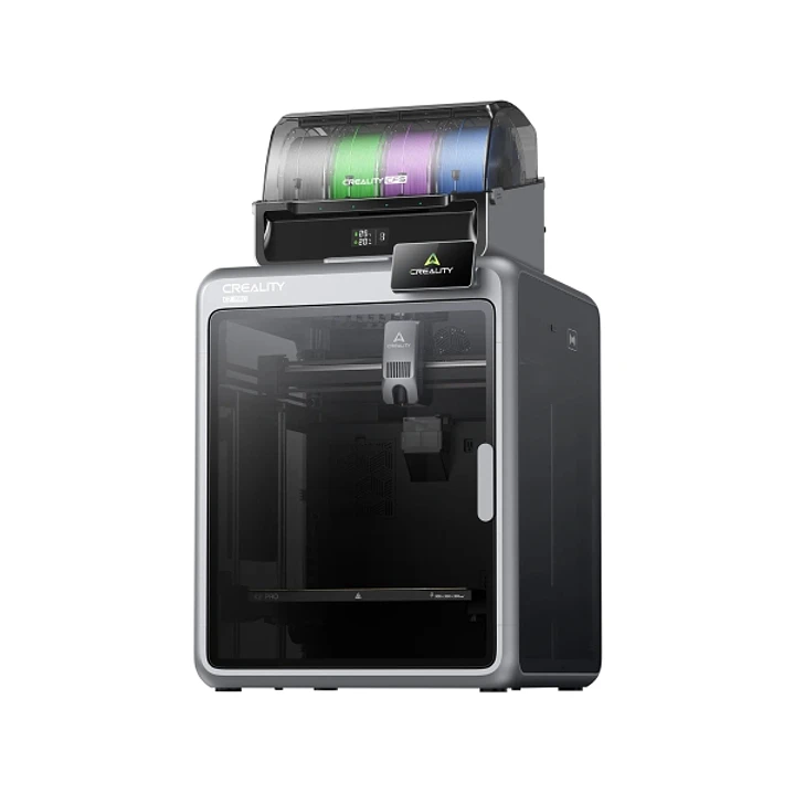 Creality K2 Pro Combo Impresora 3D Cerrada + Unidad CFS - Volumen 30x30x30cm - Impresion de Alta Velocidad de 600mm/s - Doble Camara con IA - USB, Eth 1