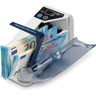 Safescan 2000 Contadora de Billetes - Portatil - Funcion de Suma - Borrado de Resultados - Doble Alimentacion