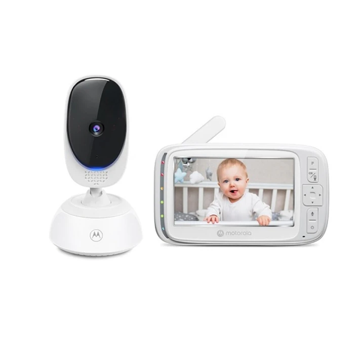 Motorola Nursery VM75 Vigilabebes con Camara - Sonidos de nanas - Comunicacion Bidireccional - Pantalla 5