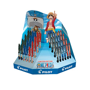 Pilot One Piece Expositor de 24 Boligrafos Frixion Ball + 24 Boligrafos Frixion Ball Plus - Borrables - Recargables - Colores Surtidos