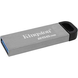 Kingston DataTraveler Kyson Memoria USB 256GB - 3.2 Gen 1 - 200 MB/s en Lectura - Diseño Metalico - Color Plata (Pendrive)