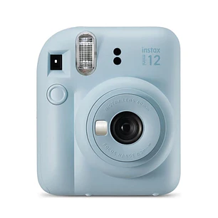 Fujifilm Instax Mini 12 Pastel Blue Camara Instantanea - Tamaño de Imagen 62x46mm - Flash Auto - Exposicion Automatica - Mini Espejo para Selfies - Mo