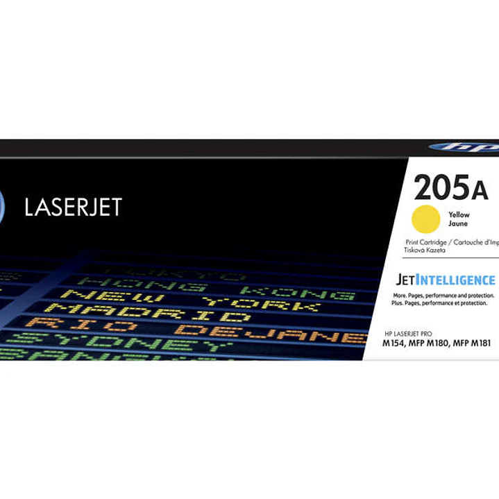 HP CF532A Amarillo Cartucho de Toner Original - 205A 1
