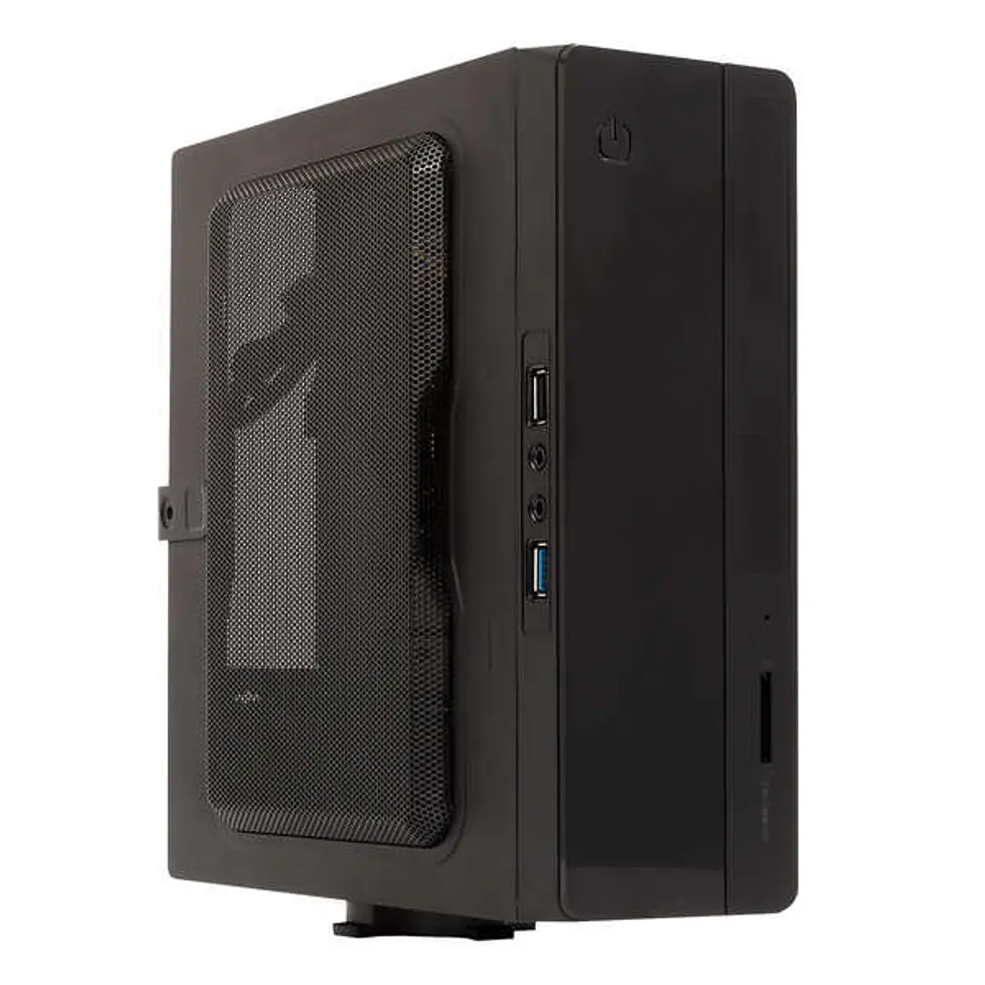 Unykach UK1007 Caja Torre Mini-ITX - Fuente de Alimentacion 150W Incluida - Tamaño Disco Soportado 2.5