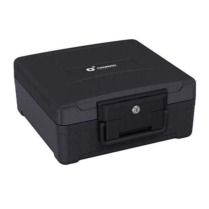 Cromad Firebox M1 Caja Fuerte - Resistente a Fuego y Agua - Cerradura de Llave - Diseño Robusto y Portatil - 170x390x365mm 1