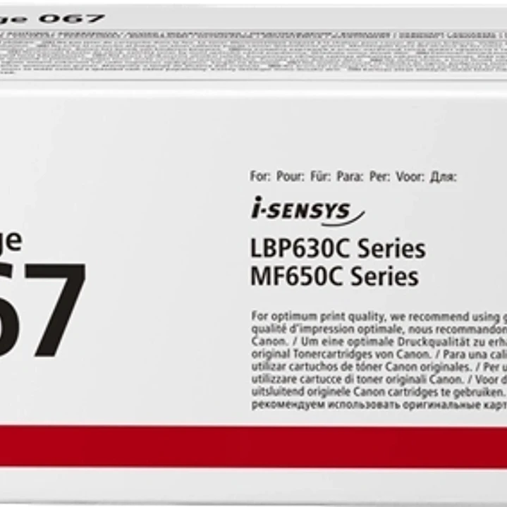 Canon 067 Amarillo Cartucho de Toner Original - 5099C002 1