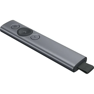 Logitech Spotlight Presentador Inalambrico - Radio de Accion 30m - Vibracion - Color Acero