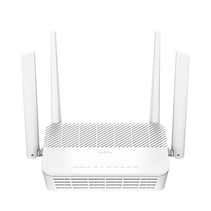 Cudy Router WiFi 6 Mesh Gigabit Dual Band AX3000 - Velocidad hasta 1000Mbps - 5 Puertos - 4 Antenas Fijas de 5dBi - Tecnologia MU-MIMO - Color Blanco