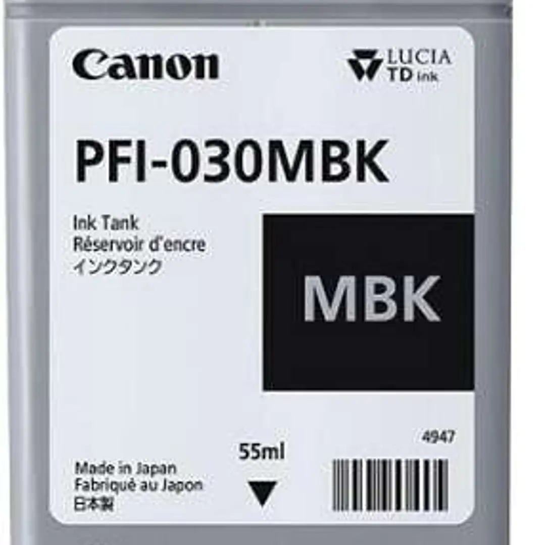 Canon PFI030 Negro Mate Cartucho de Tinta Original - 3488C001/PFI-030MBK 1