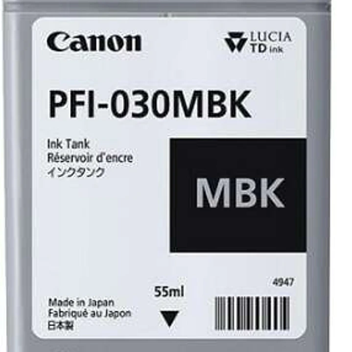 Canon PFI030 Negro Mate Cartucho de Tinta Original - 3488C001/PFI-030MBK 1