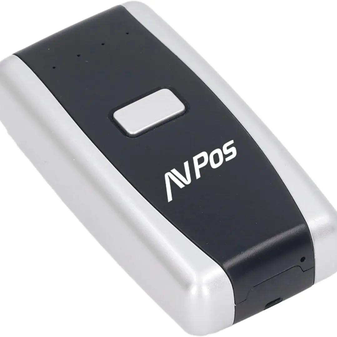 AVPos Lector de Codigos Portatil BT01 - Codigos 1D, 2D y QR -  Bluetooth - 1000mAh - Color Negro 1