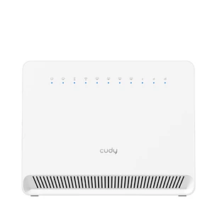 Cudy Router Gigabit WiFi 4G LTE Cat 6 AC1200 - Velocidad hasta 1000Mbps - 4 Puertos - Antenas Internas - 1 Ranura Nano SIM - Cat 6 - Color Blanco